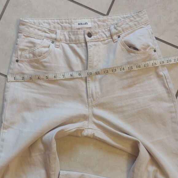 Rolla's High Rise Straight Jeans in Vintage White size 31 - Picture 9 of 12
